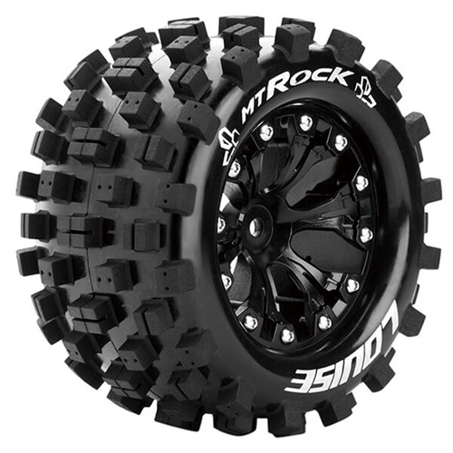 LOUISE RC MT-ROCK 1/10 SOFT 0 OFFSET BLACK EP STAMPEDE 2WD